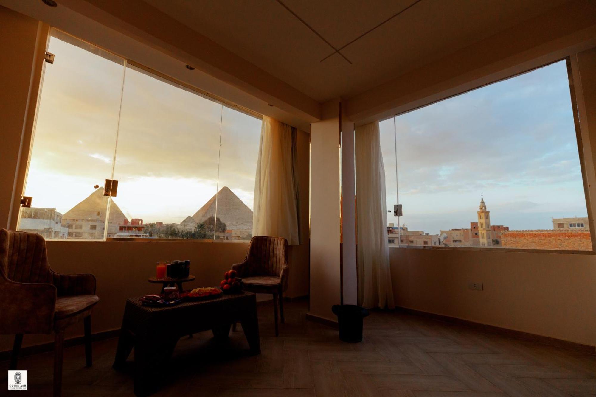 Queen Ash Pyramid View Inn Kafret el-Gabal Екстериор снимка
