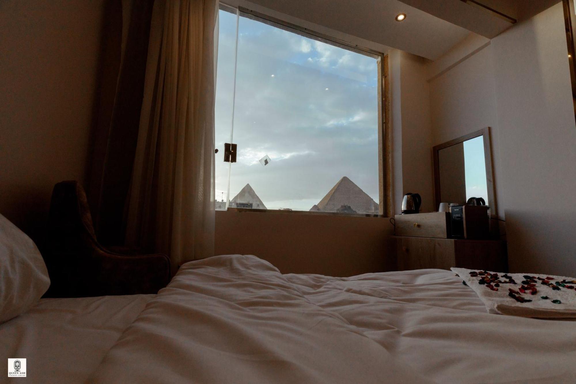 Queen Ash Pyramid View Inn Kafret el-Gabal Екстериор снимка