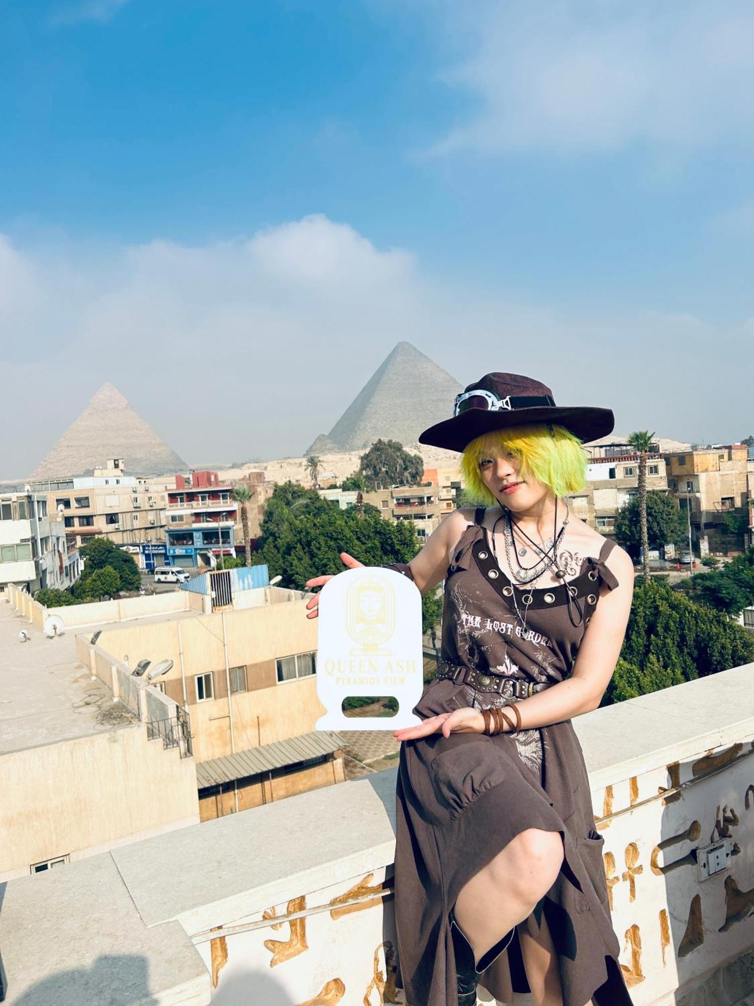 Queen Ash Pyramid View Inn Kafret el-Gabal Екстериор снимка